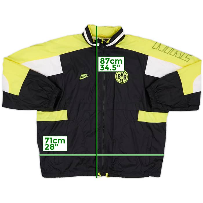 1995-96 Borussia Dortmund Nike Hooded Rain Jacket - 6/10 - (XXL)