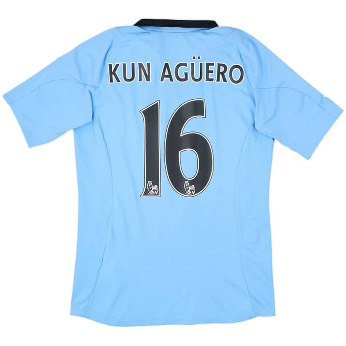 2012-13 Manchester City Home Shirt Kun Aguero #16 - 8/10 - (S)