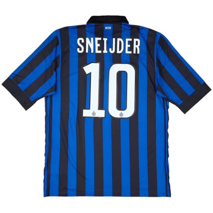 2011-12 Inter Milan Home Shirt Sneijder #10 - 8/10 - (L)