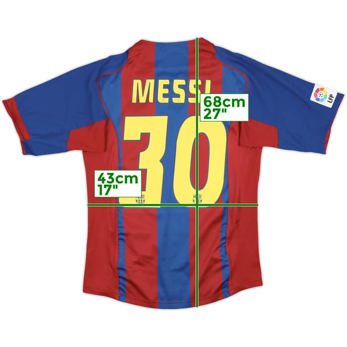 2004-05 Barcelona Home Shirt Messi #30 - 7/10 - (S)