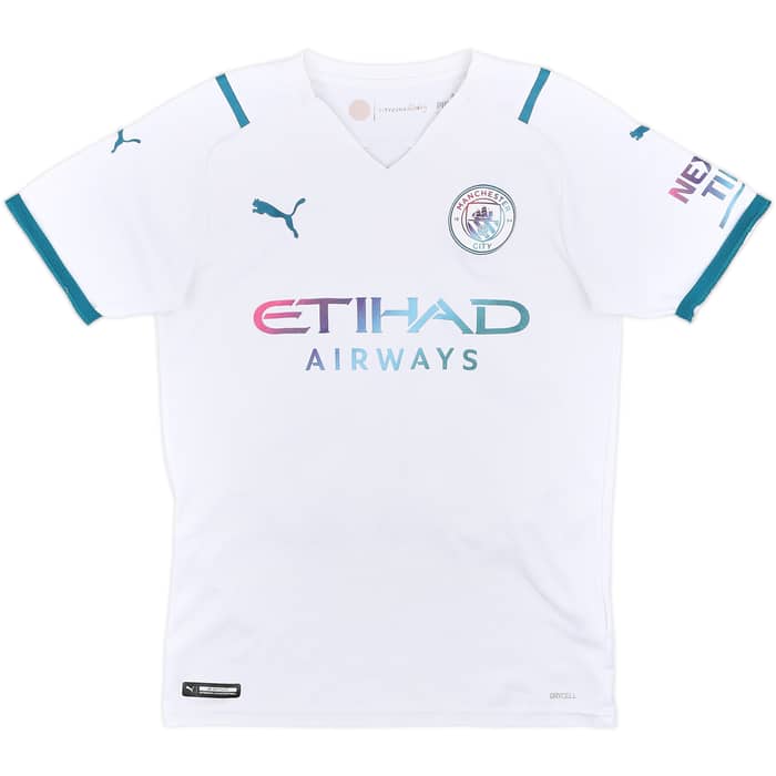 2021-22 Manchester City Away Shirt Mahrez #26 - 6/10 - (S)