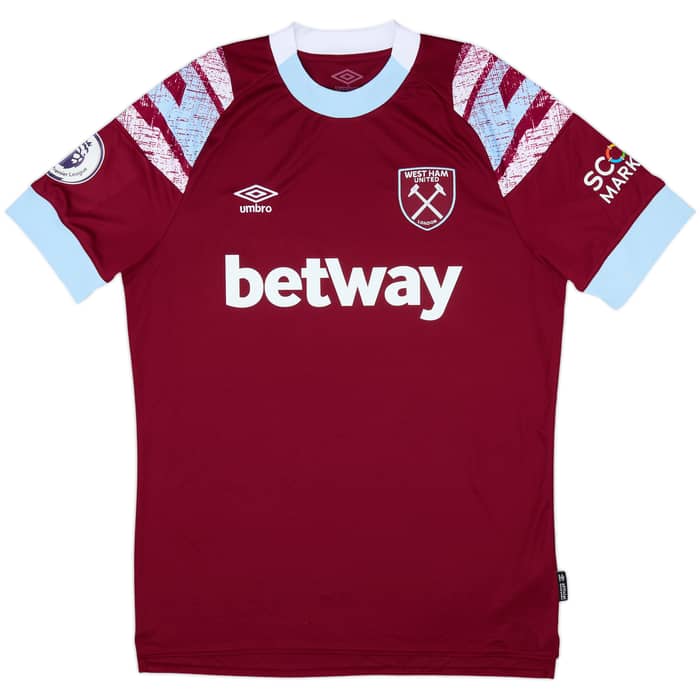 2022-23 West Ham Home Shirt Vlasic #11 - 9/10 - (L)