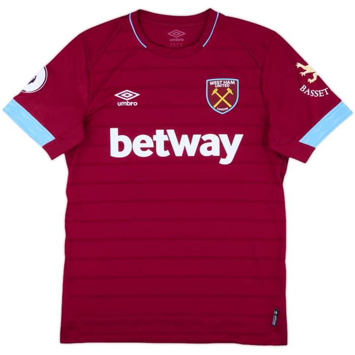 2018-19 West Ham Home Shirt Rice #41 - 10/10 - (M)