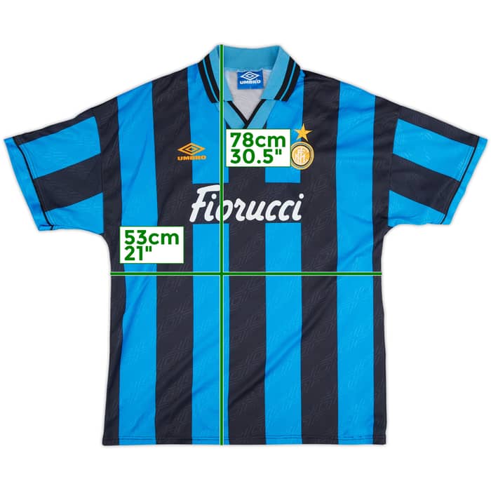 1994-95 Inter Milan Home Shirt - 8/10 - (L)