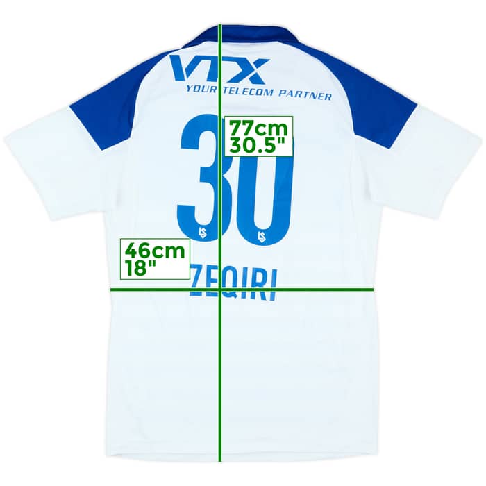 2015-16 Lausanne-Sport Match Issue Home Shirt Zeqiri #30