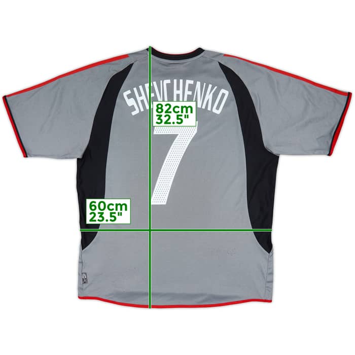 2003-04 AC Milan Third Shirt Shevchenko #7 - 8/10 - (XL)