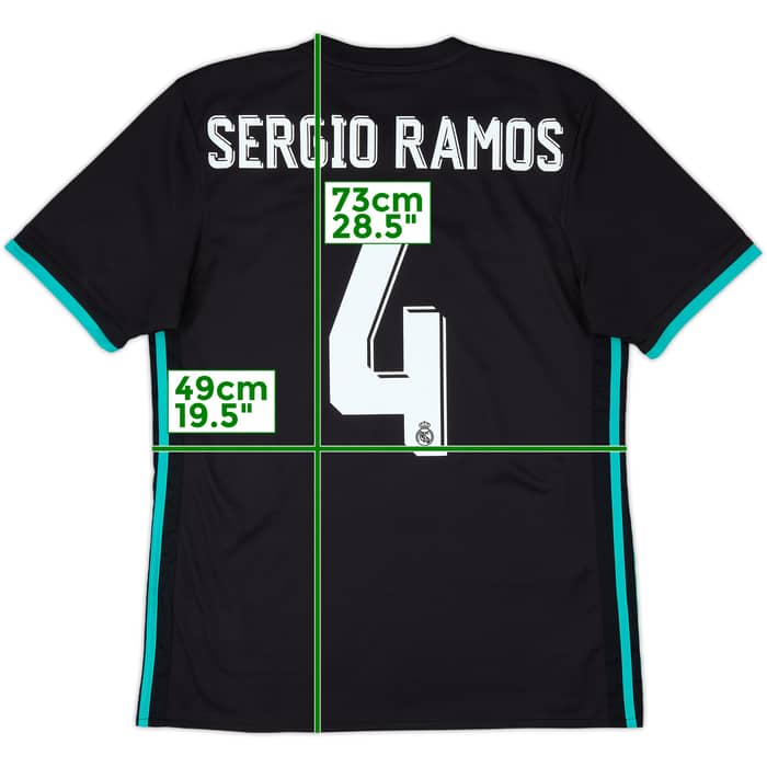 2017-18 Real Madrid Away Shirt SergioRamos #4 - 9/10 - (M)