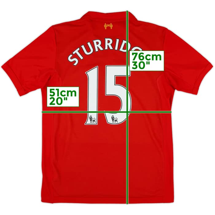 2012-13 Liverpool Home Shirt Sturridge #15 - 8/10 - (M)