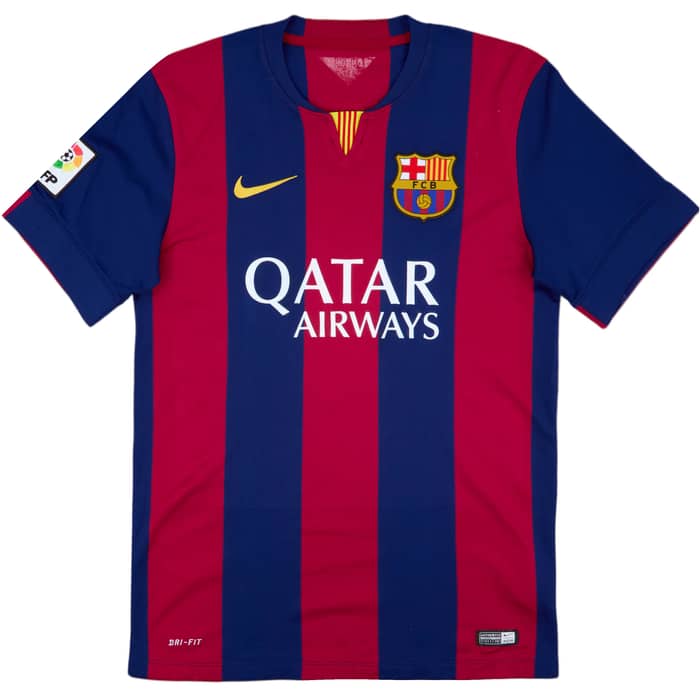 2014-15 Barcelona Home Shirt Xavi #6 - 6/10 - (S)