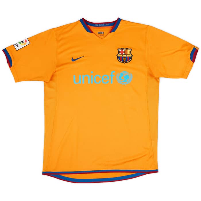 2006-08 Barcelona Away Shirt Messi #19 - 8/10 - (M)