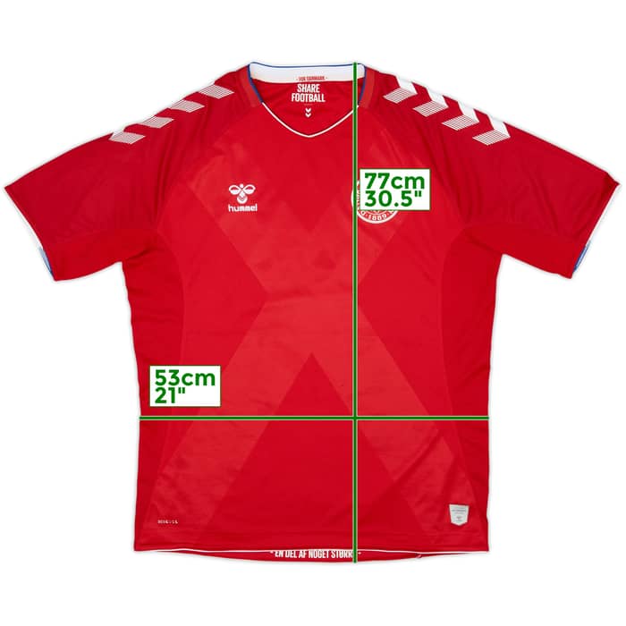 2018-19 Denmark Home Shirt - 7/10 - (L)