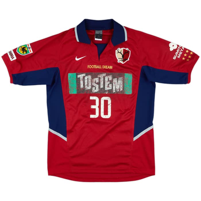 2002 Kashima Antlers Match Issue Emperor's Cup Home Shirt #30 (Suzuki)