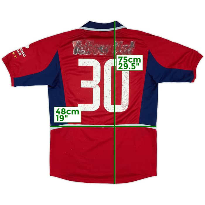 2002 Kashima Antlers Match Issue Emperor's Cup Home Shirt #30 (Suzuki)