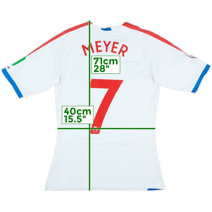 2018-19 Crystal Palace Signed Away Shirt Meyer #7 - 4/10 - (L)