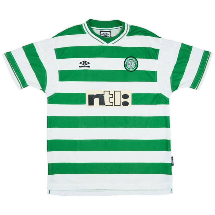 1999-01 Celtic Home Shirt Lennon #18 - 6/10 - (XL)