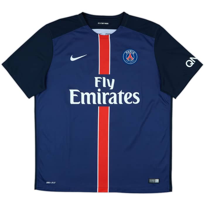 2015-16 Paris Saint-Germain Home Shirt Ibrahimovic #10 - 9/10 - (XL)