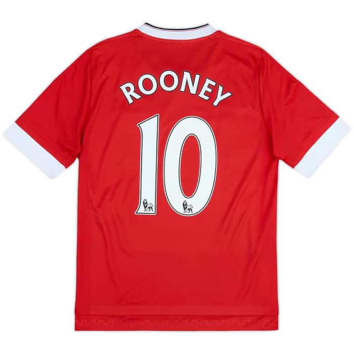 2015-16 Manchester United Home Shirt Rooney #10 - 6/10 - (15-16 Years)