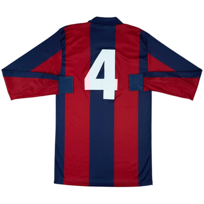 1988-89 Bologna Home L/S Shirt #4 - 8/10 - (XL)