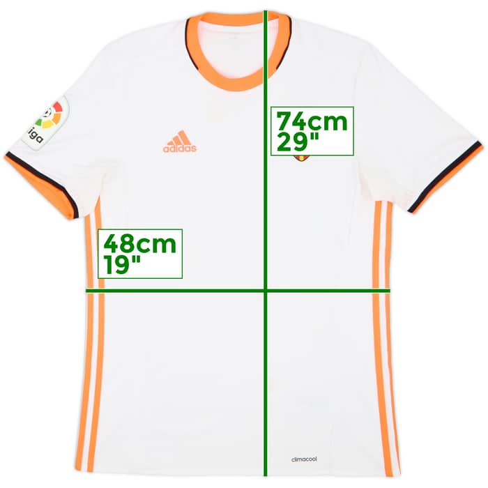 2016-17 Valencia Home Shirt - 5/10 - (M)