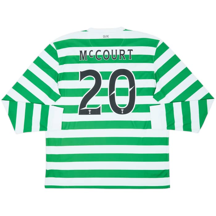 2012-13 Celtic '125th Anniversary' Home L/S Shirt McCourt #20 - 10/10 - (XL)