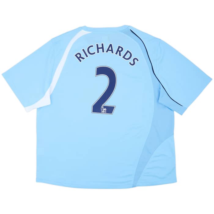 Camiseta de local del Manchester City 2008-09 Richards #2 - 6/10 - (3XL)
