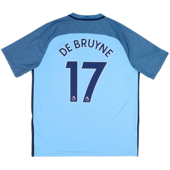 2018-19 Manchester City Home Shirt De Bruyne #17 - 9/10 - (XL)