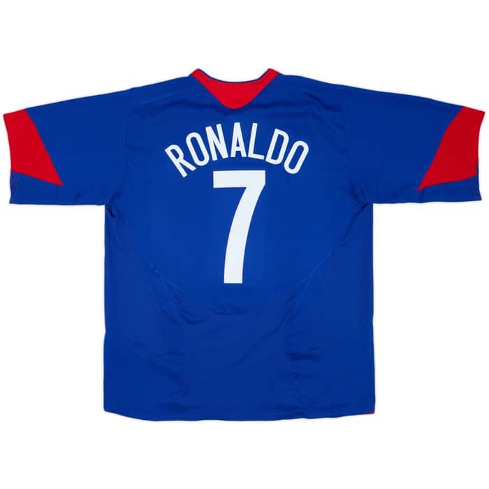 2005-06 Manchester United Camiseta Visitante Ronaldo #7 - 6/10 - (XL)