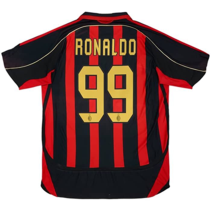 2006-07 AC Milan Home Shirt Ronaldo #99 - 6/10 - (XL)