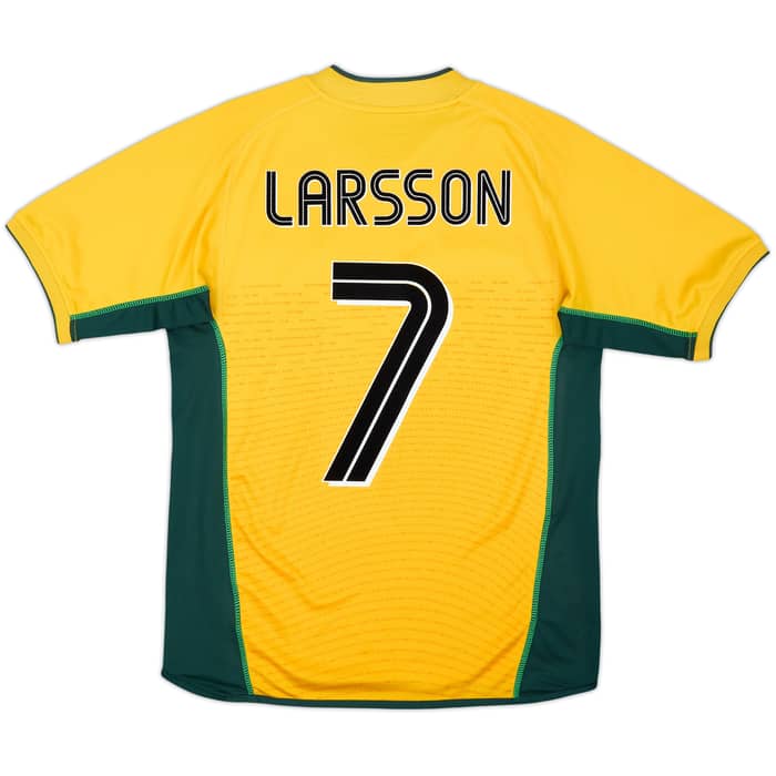 2002-03 Celtic Away Shirt Larsson #7 - 8/10 - (S)