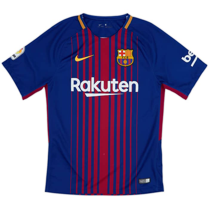 2017-18 Barcelona Home Shirt Suarez #9 - 5/10 - (S)