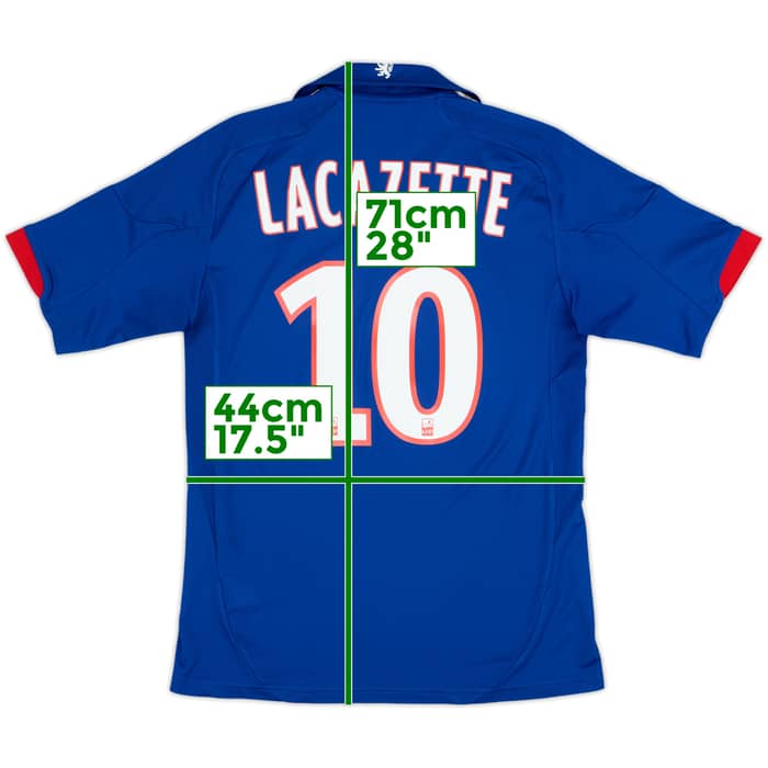 2012-13 Lyon Away Shirt Lacazette #10 - 6/10 - (S)
