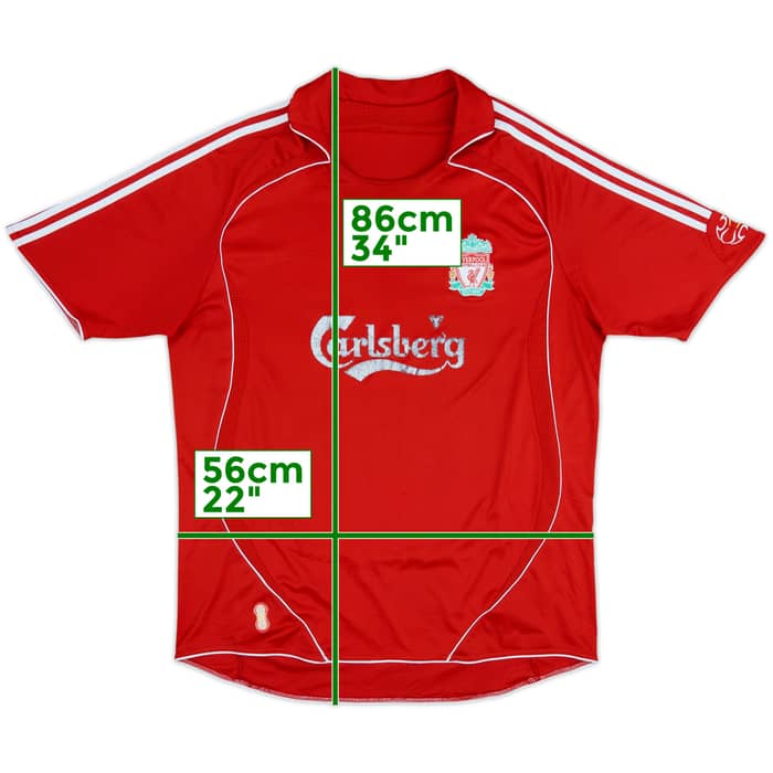 2006-08 Liverpool Home Shirt - 5/10 - (XXL)