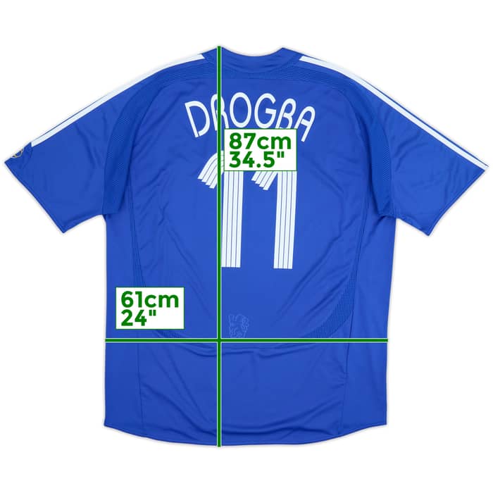 2006-08 Chelsea Home Shirt Drogba #11 - 5/10 - (XXL)