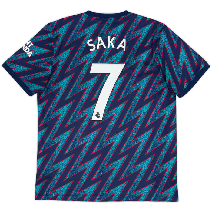Camiseta de la tercera equipación del Arsenal 2021-22 Saka #7 - 6/10 - (L)