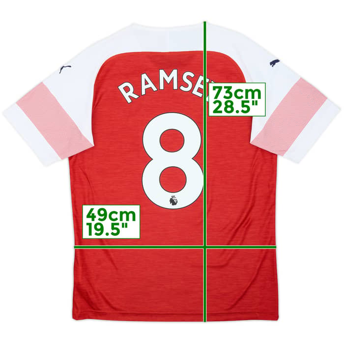 2018-19 Arsenal Home Shirt Ramsey #8 - 9/10 - (M)
