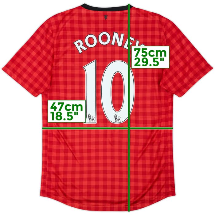 2012-13 Manchester United Home Shirt Rooney #10 - 5/10 - (S)