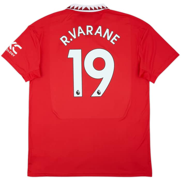 2022-23 Manchester United Home Shirt Varane #19 - 10/10 - (XL)