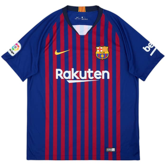 2018-19 Barcelona Home Shirt Suarez #9 - 8/10 - (L)