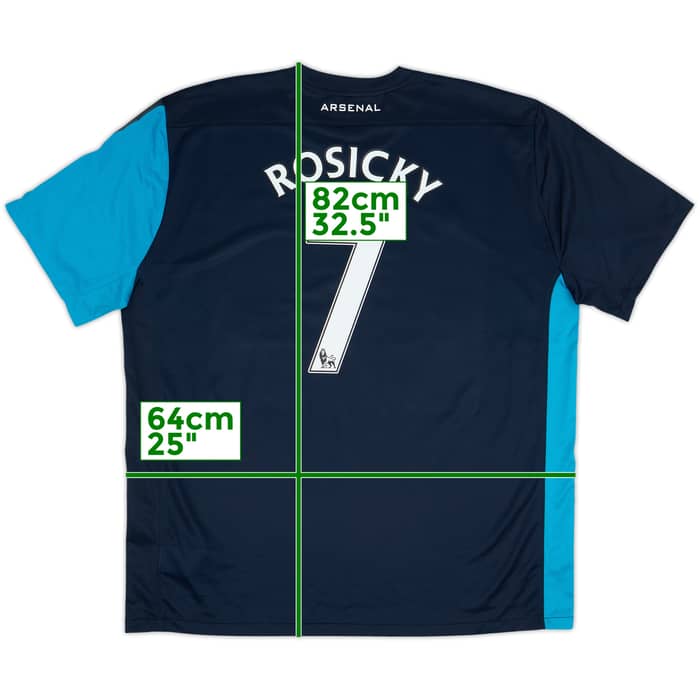 2011-12 Arsenal Away Shirt Rosicky #7 - 10/10 - (XXL)