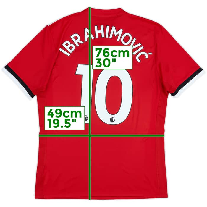 2017-18 Manchester United Home Shirt Ibrahimovic #10 - 5/10 - (M)