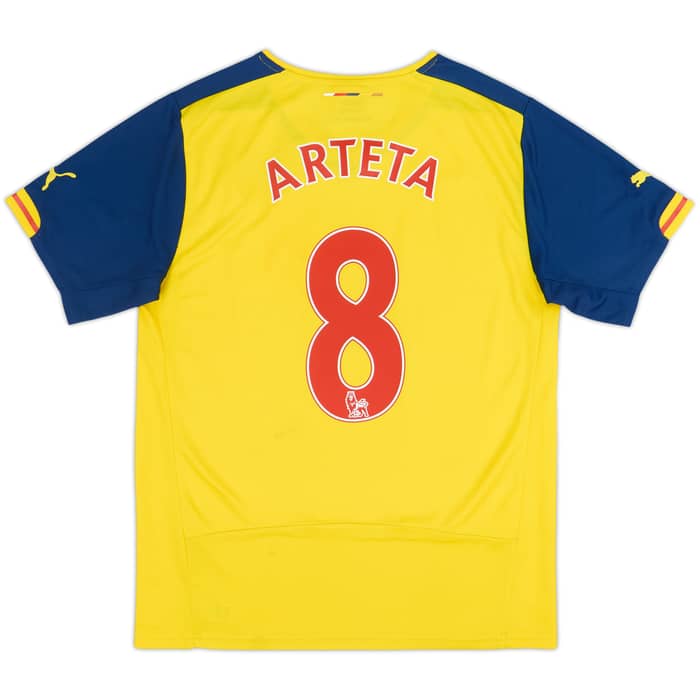 2014-15 Arsenal Away Shirt Arteta #8 - 7/10 - (M)