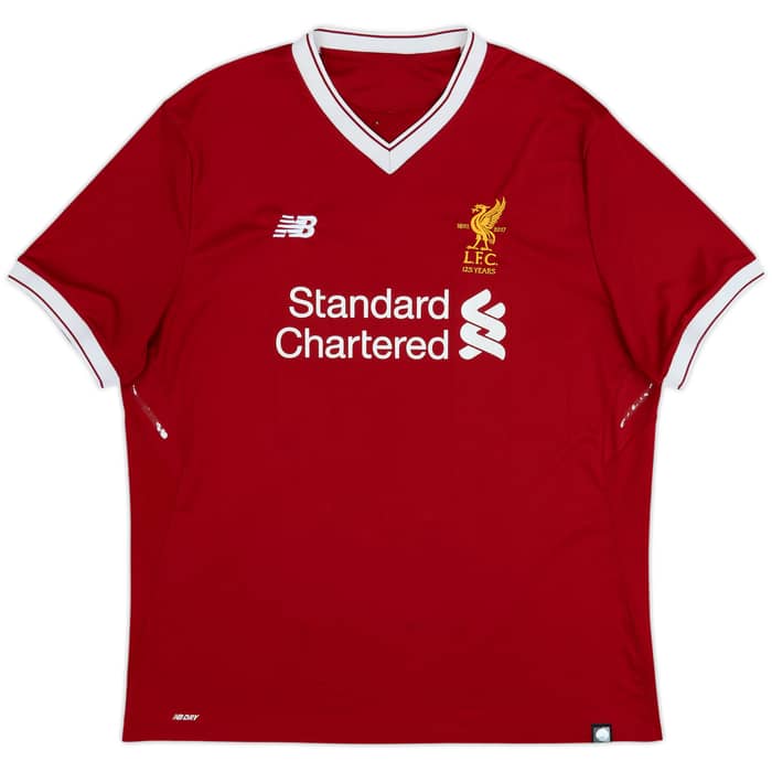 2017-18 Liverpool 125 Years Home Shirt Virgil #4 - 5/10 - (XL)