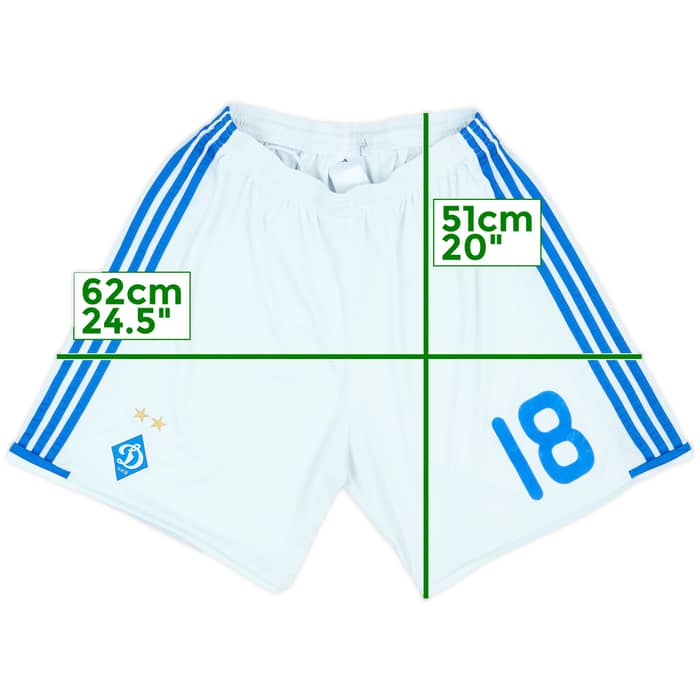 2016-17 Dynamo Kyiv Player Issue Home Shorts #18 - 5/10 - (L)