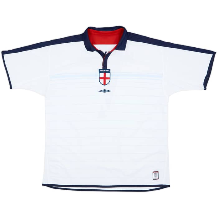 2001-03 England Home Shirt Beckham #7 - 7/10 - (XXL)