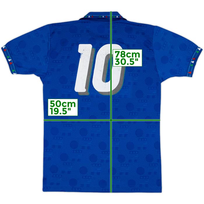 1994 Italy Home Shirt #10 (Baggio) - 7/10 - (M)