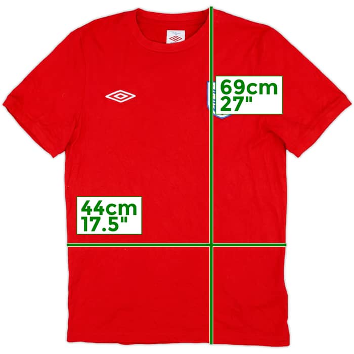 2010-11 England Umbro Training Shirt - 9/10 - (M)