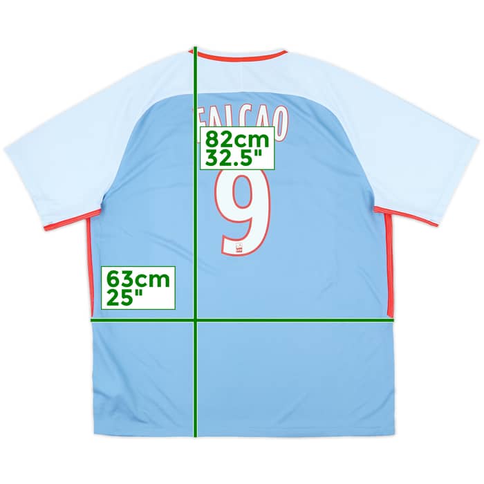 2017-18 Monaco Away Shirt Falcao #9 - 9/10 - (XXL)
