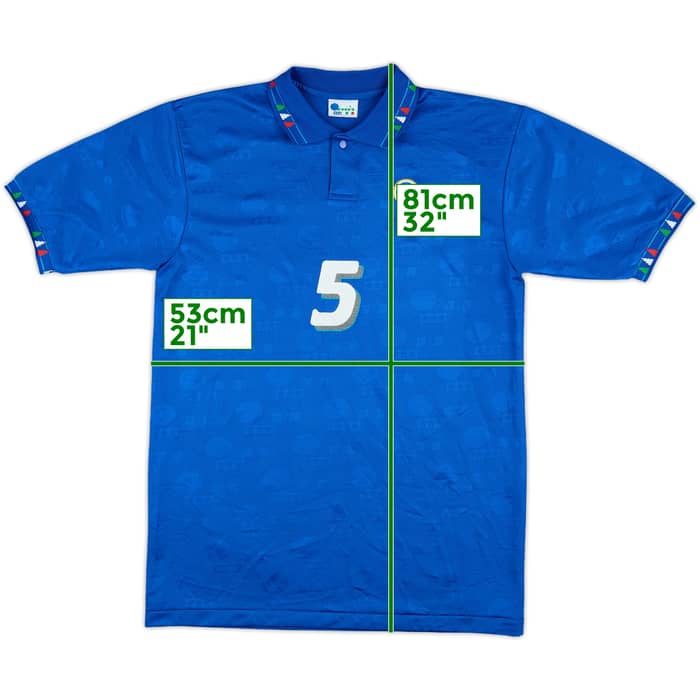1994 Italy Home Shirt #5 - 9/10 - (L)