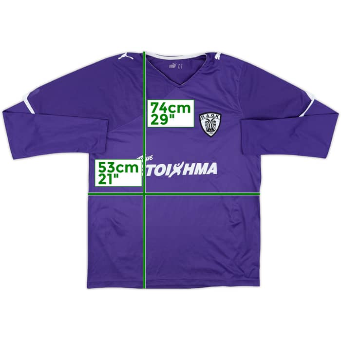 2010-11 PAOK Third L/S Shirt - 8/10 - (L)