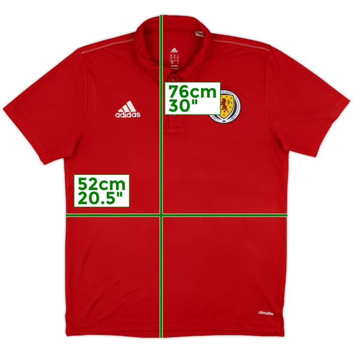 2016-17 Scotland adidas Polo Shirt - 7/10 - (M)
